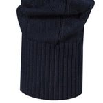 Contrast Geometric Jacquard Quarter-Zip Sweater