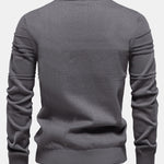 Striped Jacquard Crewneck Sweater
