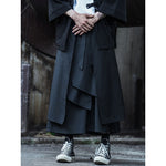 Dark Wide Leg Ninja Retro Culottes