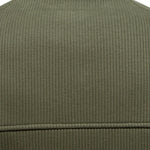 Ribbed Raglan Sleeve Quarter Zip Sweatshirt