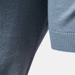Contrast Knit V Neck Polo Shirt