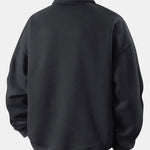 Relax Fit Polo Collar Sweatshirt