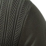 Long Sleeved Knitted Geometric Jacquard Zippe Polo Shirt