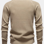 Raglan Sleeve Textured Sweater