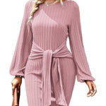 Zeagoo Women's Casual Knit Dress Long Sleeve Bodycon Dress