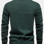 Striped Jacquard Crewneck Sweater