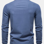 Long Sleeved Contrast Polo Shirt