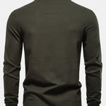 Long Sleeved Contrast Polo Shirt