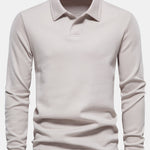 Long Sleeved V-Neck Polo Shirt