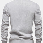 Striped Jacquard Crewneck Sweater