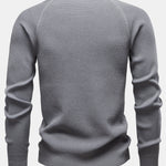 Raglan Sleeve Textured Sweater