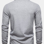Long Sleeved Contrast Polo Shirt