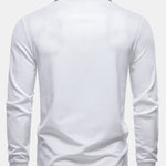 Long Sleeved Contrast Polo Shirt