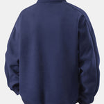 Relax Fit Polo Collar Sweatshirt