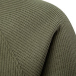 Ribbed Raglan Sleeve Quarter Zip Sweatshirt