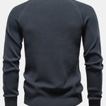 Raglan Sleeve Textured Sweater