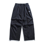 Winter Fleece-lined Drawstring Waterproof Pants
