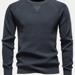 Raglan Sleeve Textured Sweater
