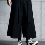 Dark Casual Ribbon Hakama Pants
