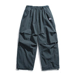Winter Fleece-lined Drawstring Waterproof Pants