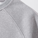 Relax Fit Waffle Crew Neck Sweatshirt
