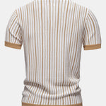 Stripe Crochet Button Up Shirt