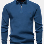 Raglan Sleeve Quarter-Zip Sweater