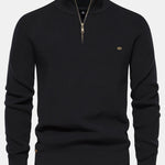 Raglan Sleeve Quarter-Zip Sweater