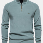 Raglan Sleeve Quarter-Zip Sweater