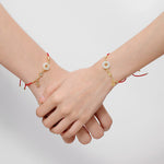 Buddha Stones "Wishing You Peace and Protection" Jade Red Rope Bracelet Includes Gift Message Card