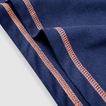 Men's half-button color-blocking casual lapel short-sleeved polo
