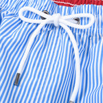 3 Pieces Vertical Striped Drawstring Swim Shorts