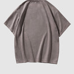 Men's Retro Graphic Print Suede Casual Round Neck Short Sleeve T-Shirt