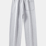 Straight Leg Pleated Pintuck Sweatpants