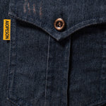 Washed Denim Western Shirt With Pockets