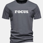 Regular Fit Vague Focus Print Cotton T-Shirt