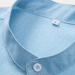 Contrast Pocket Stand Collar Shirt