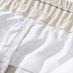 Elastic Waist Straight Leg Trousers