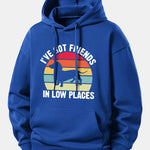 Dog Slogan Print Relax Fit Hoodie