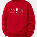 Paris Print Relax Fit Sweatshirt