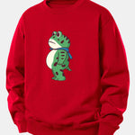 Portland Frog Print Relax Fit Sweatshirt