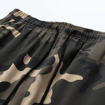 Paisley California Print Drop Shoulder Oversize T-Shirt & Camouflage Drawstring Cargo Shorts