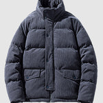 Men's corduroy thickened stand collar Puffer Jacket