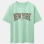 Camouflage New York Print Drop Shoulder Oversize T-Shirt