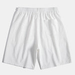 Linen Rayon Blend Pocket Utility Shirt & Crinkled Textured Drawstring Shorts