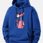 Pink Panther Print Relax Fit Hoodie