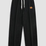 Checkerboard Dissolving Bear Drop Shoulder Oversize T-Shirt & Straight Leg Corduroy Pants