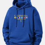 California Print Relax Fit Hoodie