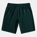 Kangaroo Pocket Ribbed Hooded T-Shirt & Drawstring Ribbed Shorts