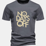 Regular Fit Slogan Print Cotton T-Shirt